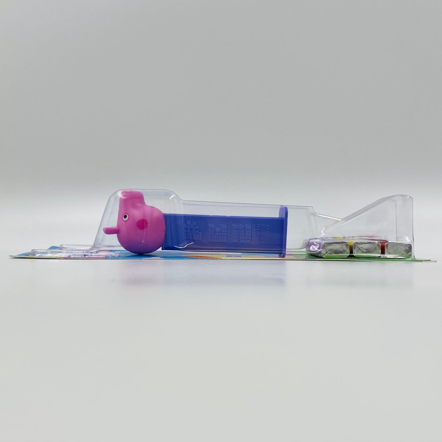 Peppa Pig hearts stem PEZ dispenser (2023) carded 7.5 Hungary