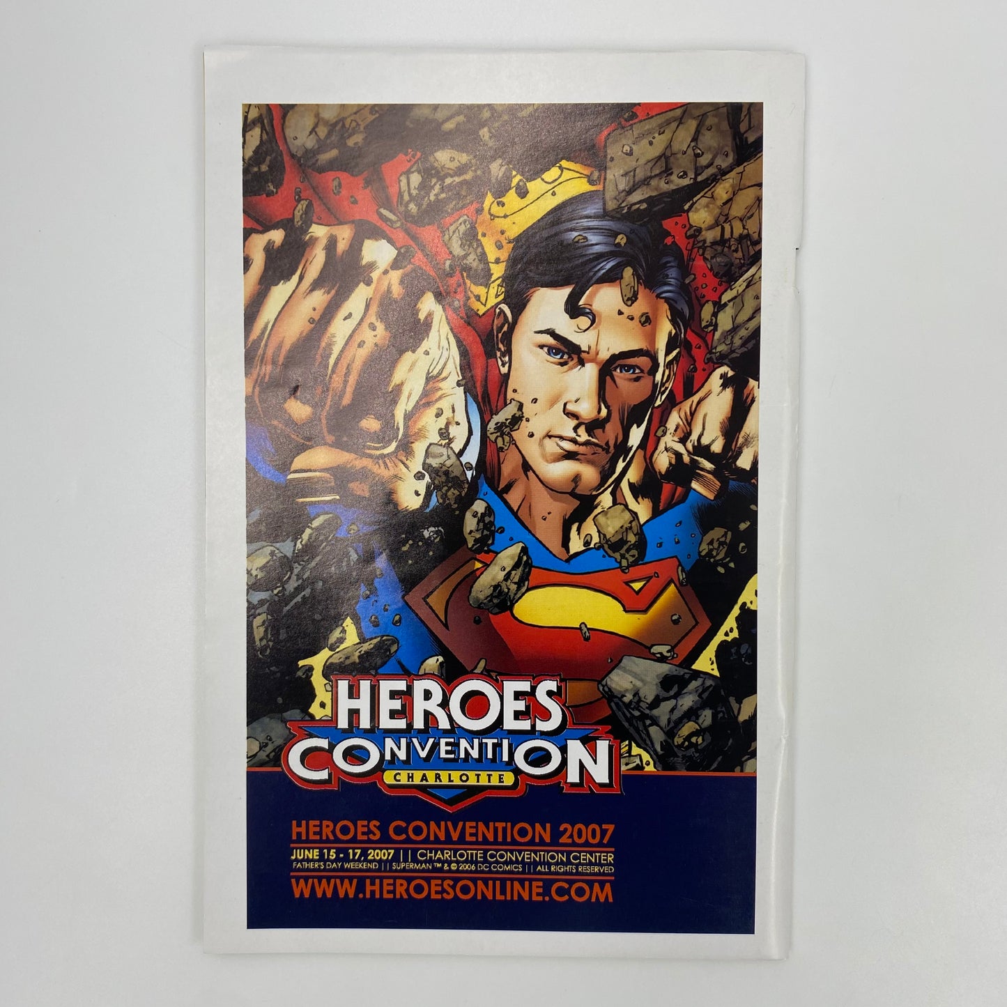 Hero Convention Charlotte program (2006)