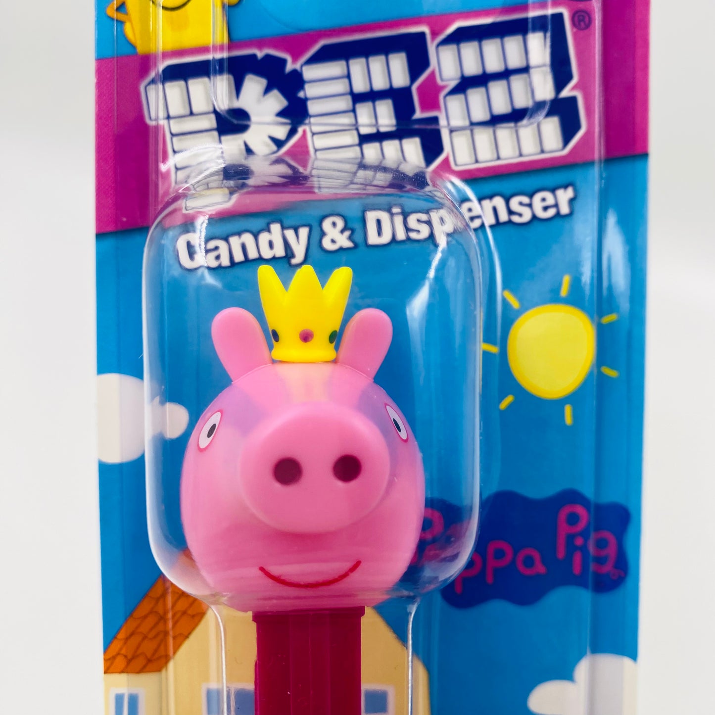 Peppa Pig (princess) PEZ dispenser (2020) carded 7.5 China