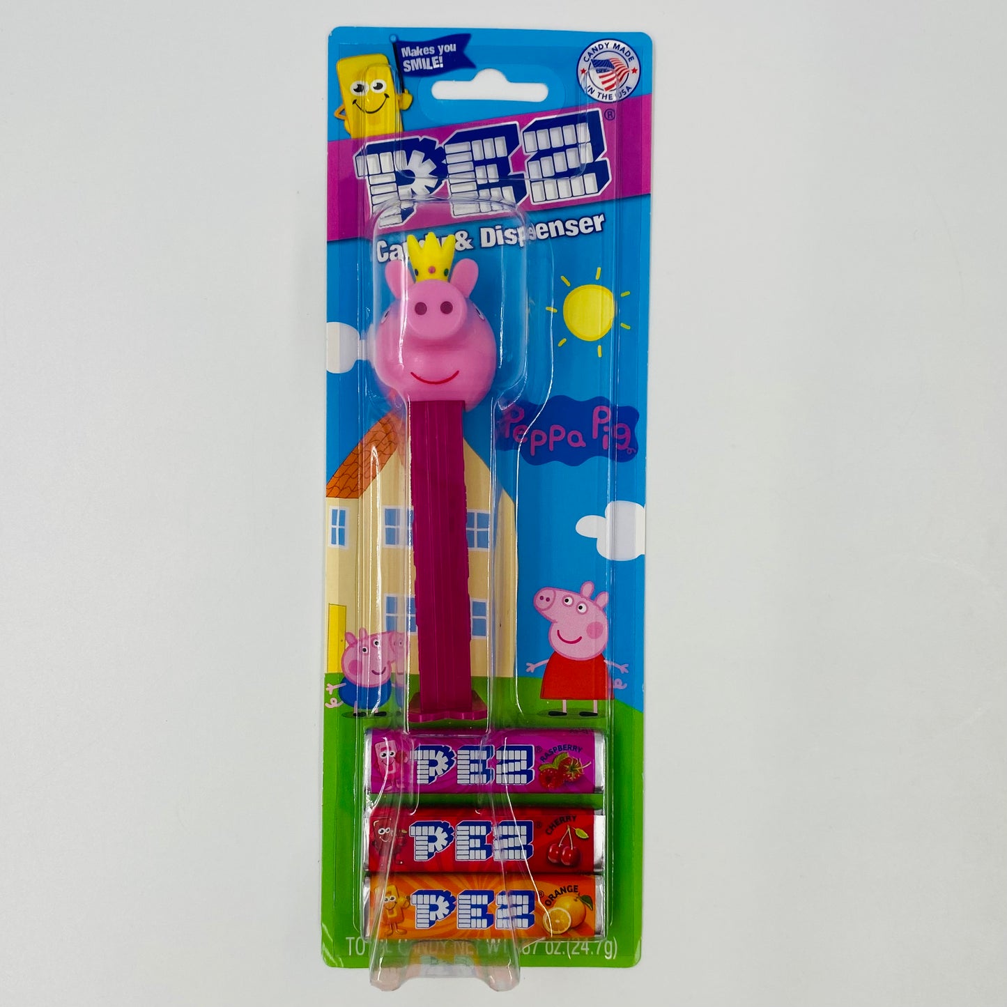 Peppa Pig (princess) PEZ dispenser (2020) carded 7.5 China