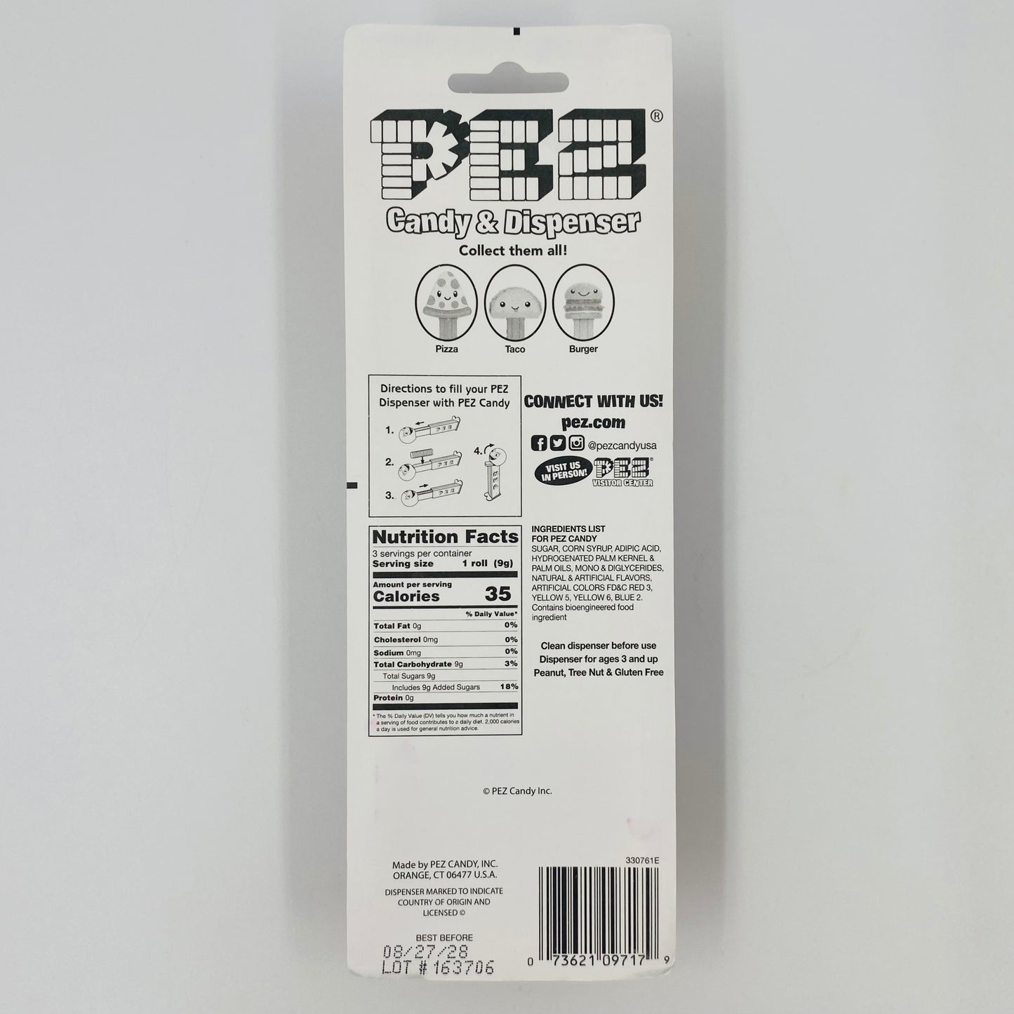 PEZ Treats Cupcake Pez dispenser (2022) carded 7.5 China