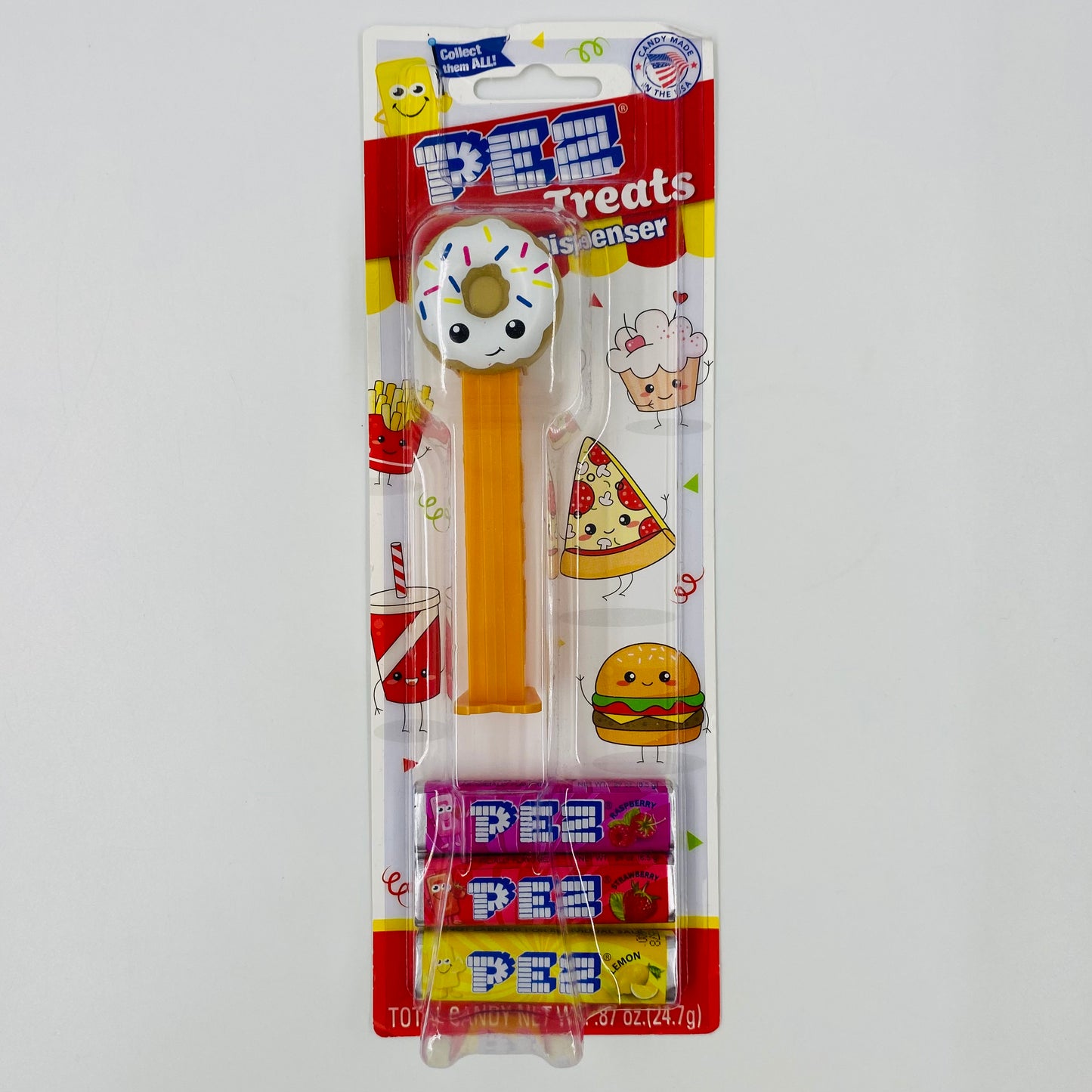 PEZ Treats Donut Pez dispenser (2023) carded 7.5 China