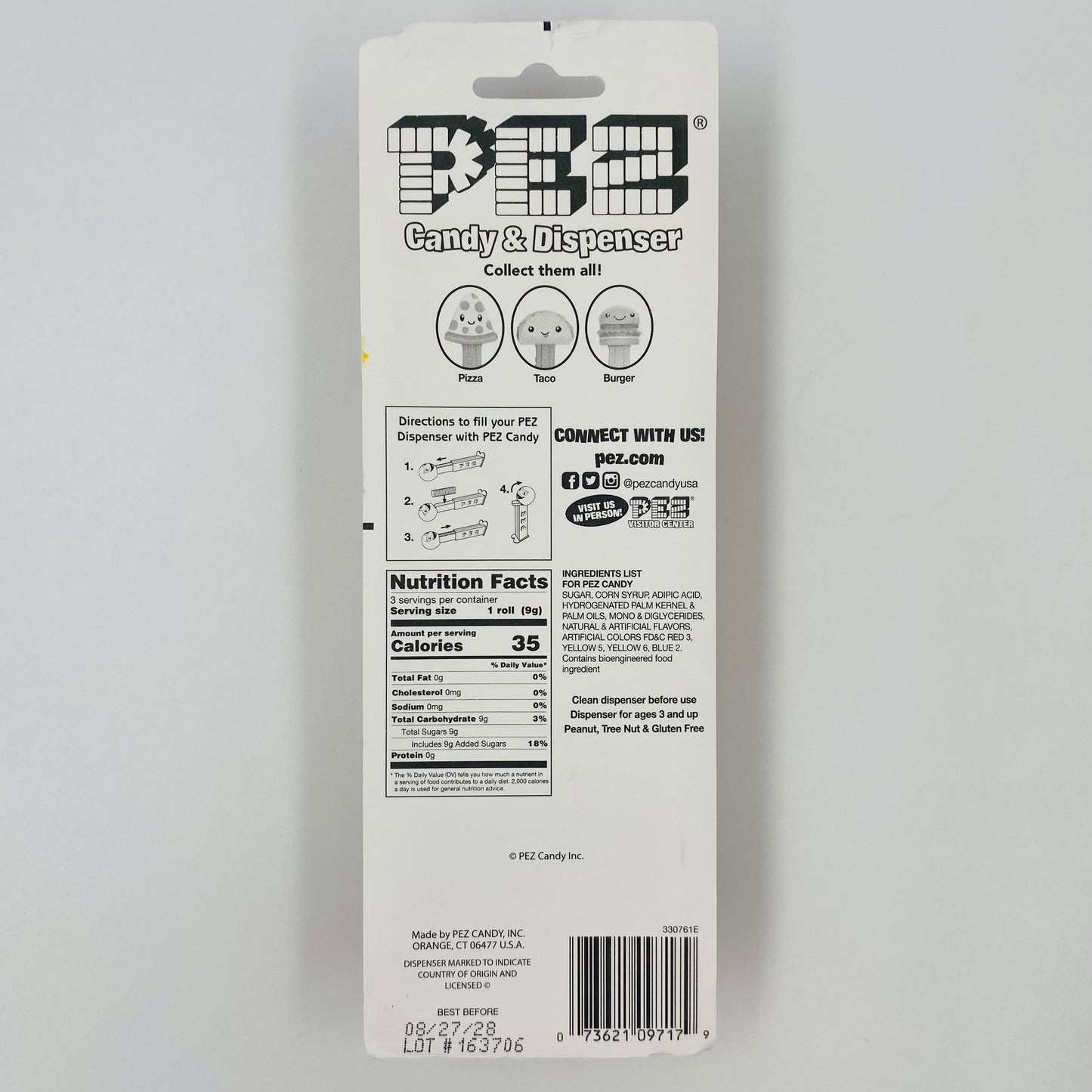 PEZ Treats Donut Pez dispenser (2023) carded 7.5 China