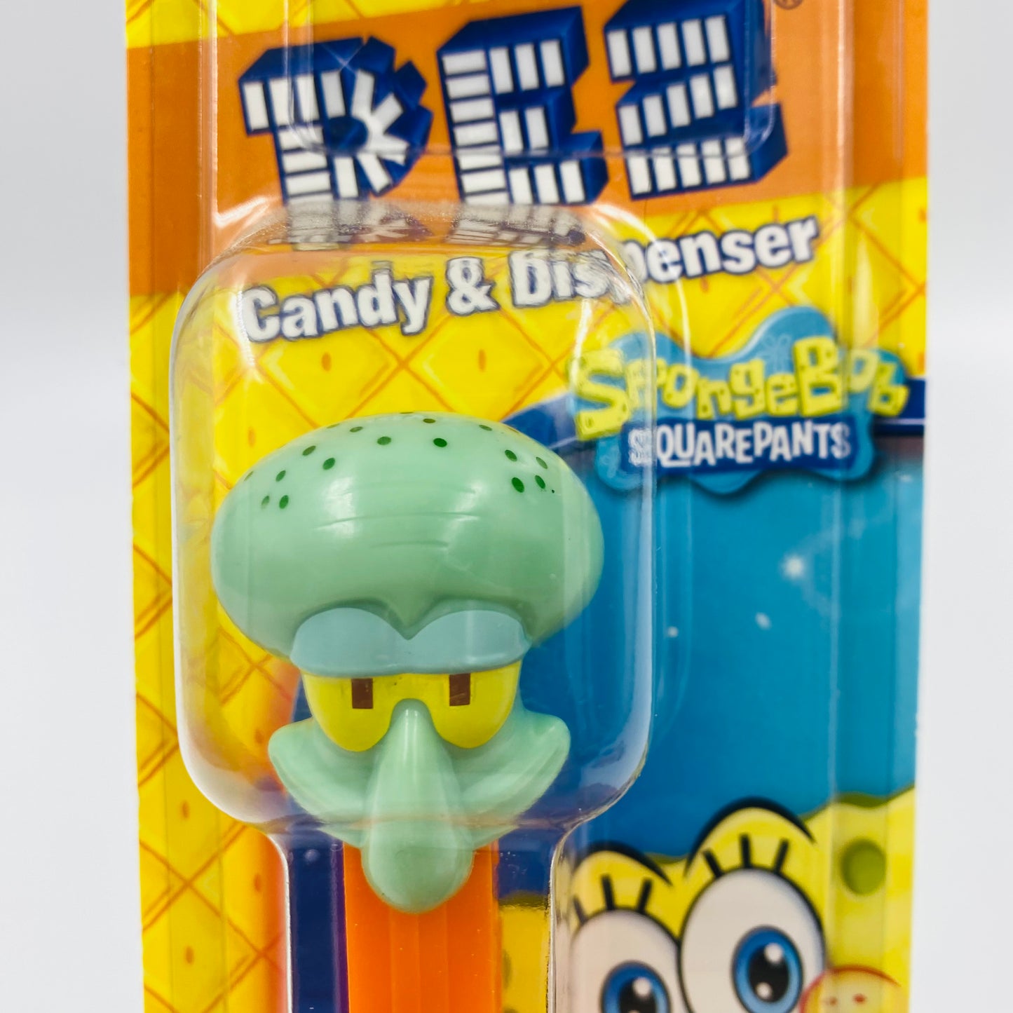 SpongeBob SquarePants Squidward PEZ dispenser (2014) carded 5.9 China