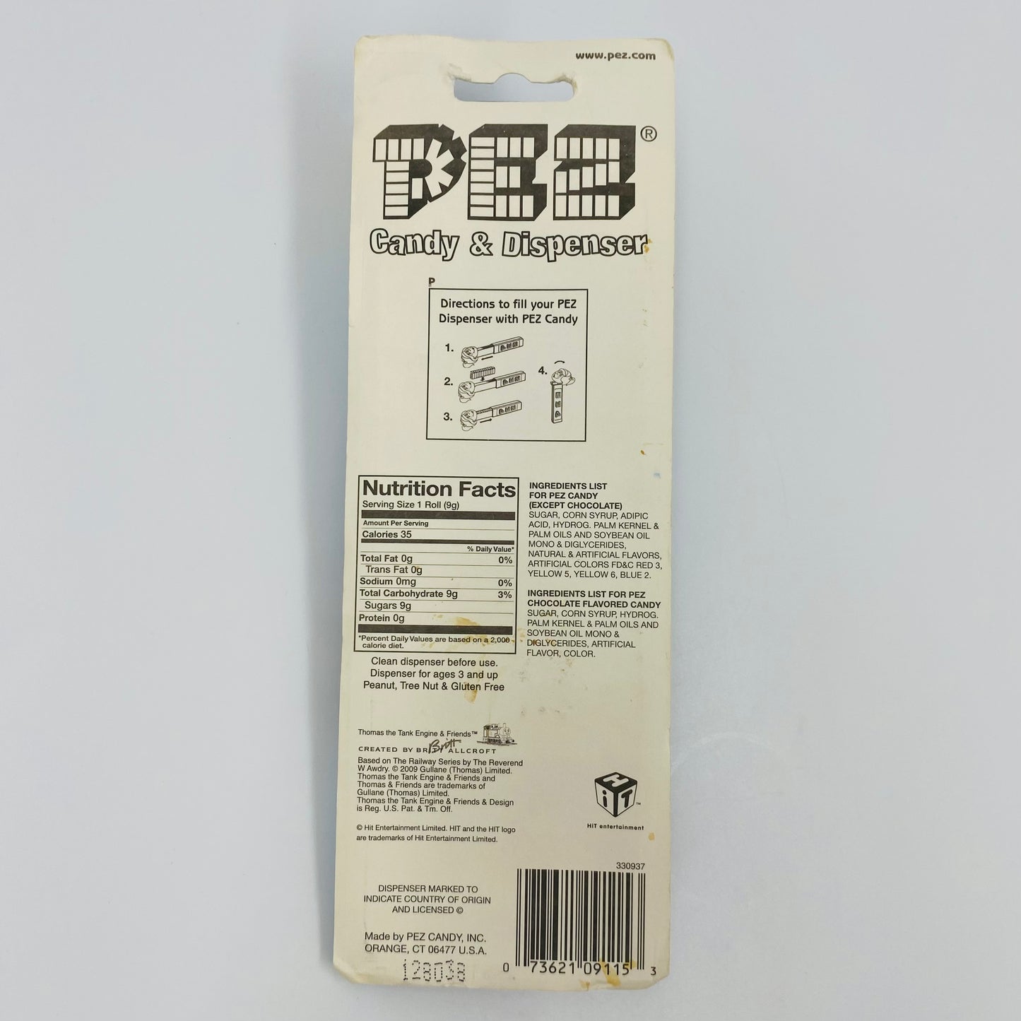 Thomas & Friends Percy PEZ dispenser (2009) carded 5.9 China