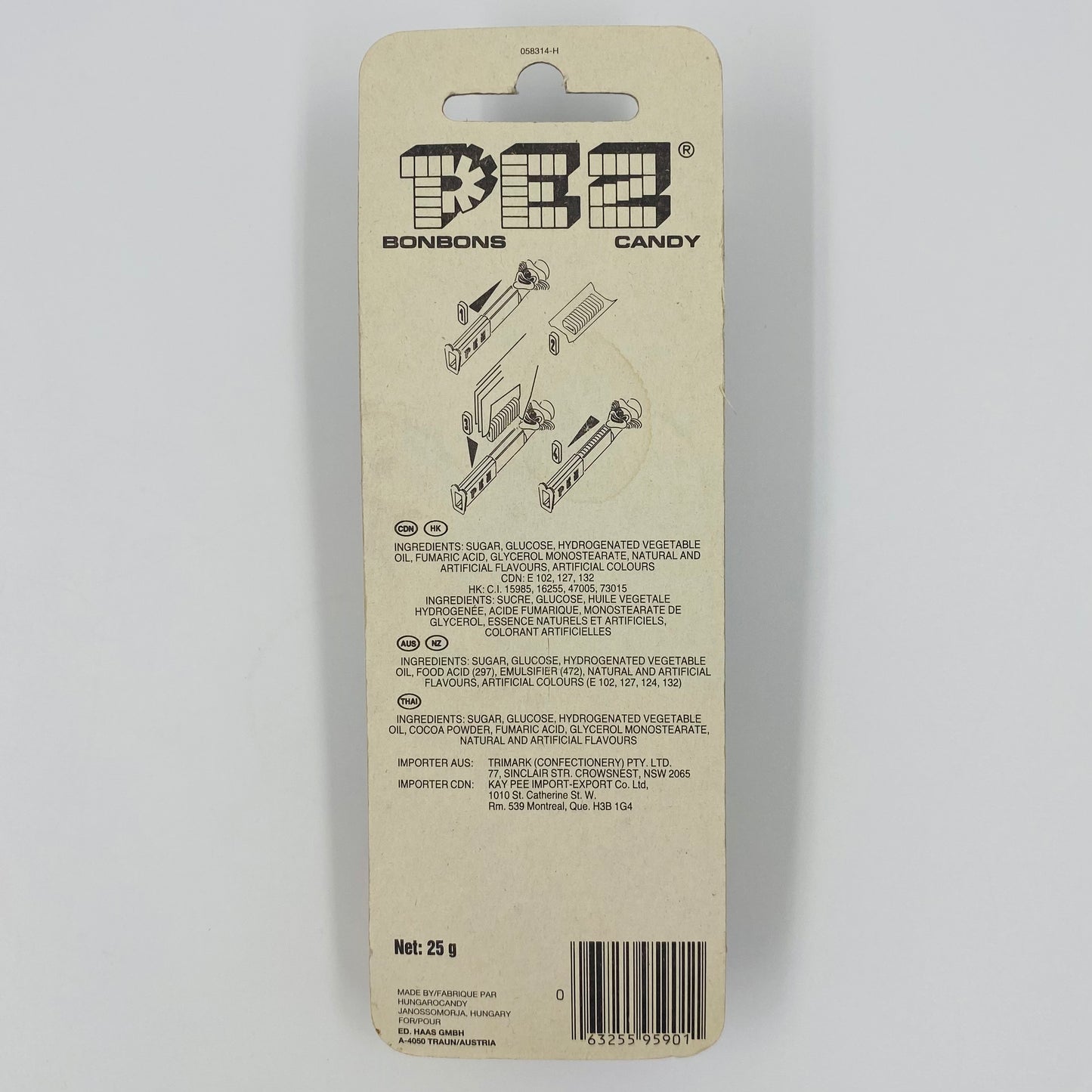 Disney Uncle Scrooge PEZ dispenser (1991) Canadian Card 4.9 Austria