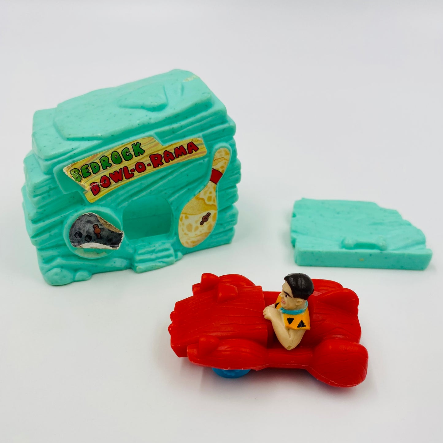 The Flintstones Fred & Bowl-O-Rama McDonald's Happy Meal toy (1993) loose