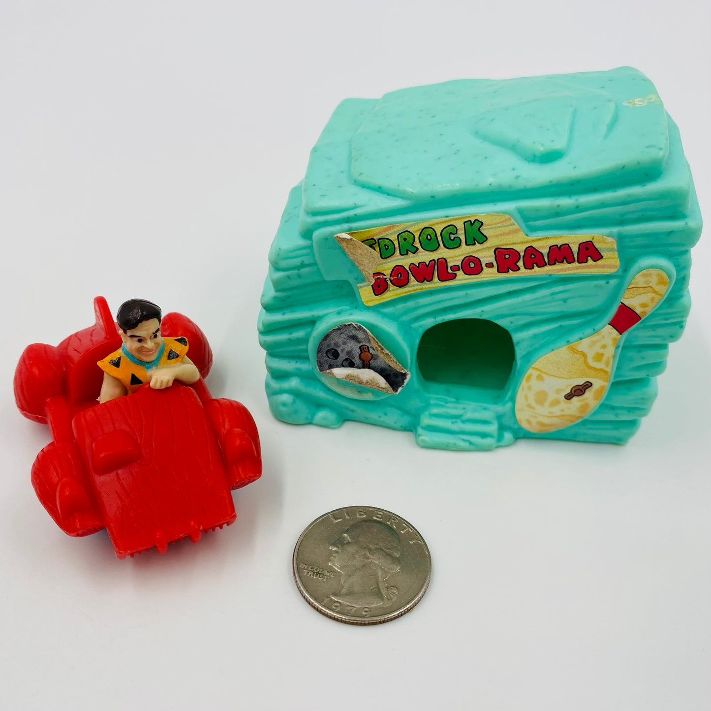 The Flintstones Fred & Bowl-O-Rama McDonald's Happy Meal toy (1993) loose