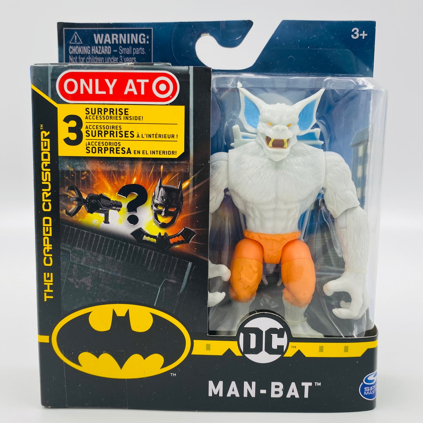 Batman The Caped Crusader Creature Chaos Man-Bat (white fur & orange pants) (2021) Spin Master