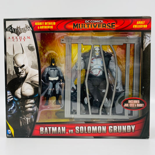 DC Comics Multiverse Batman Arkham City Batman VS Solomon Grundy boxed action figures (2014) Mattel