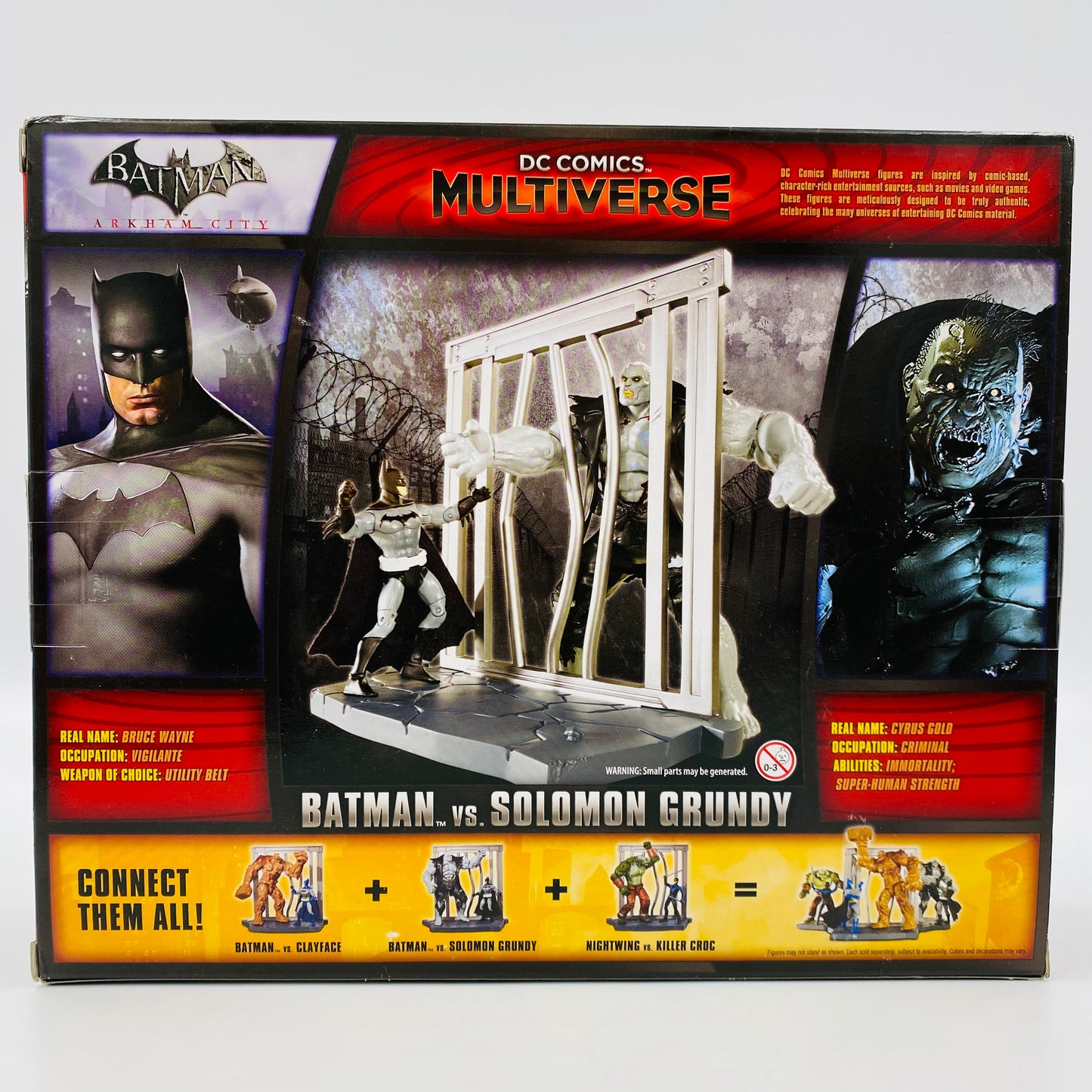 DC Comics Multiverse Batman Arkham City Batman VS Solomon Grundy boxed action figures (2014) Mattel