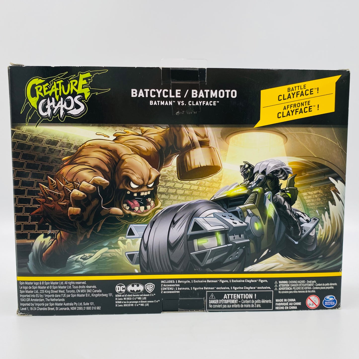 Batman The Caped Crusader Creature Chaos Batman VS Clayface boxed vehicle & 4” action figures (2021) Spin Master