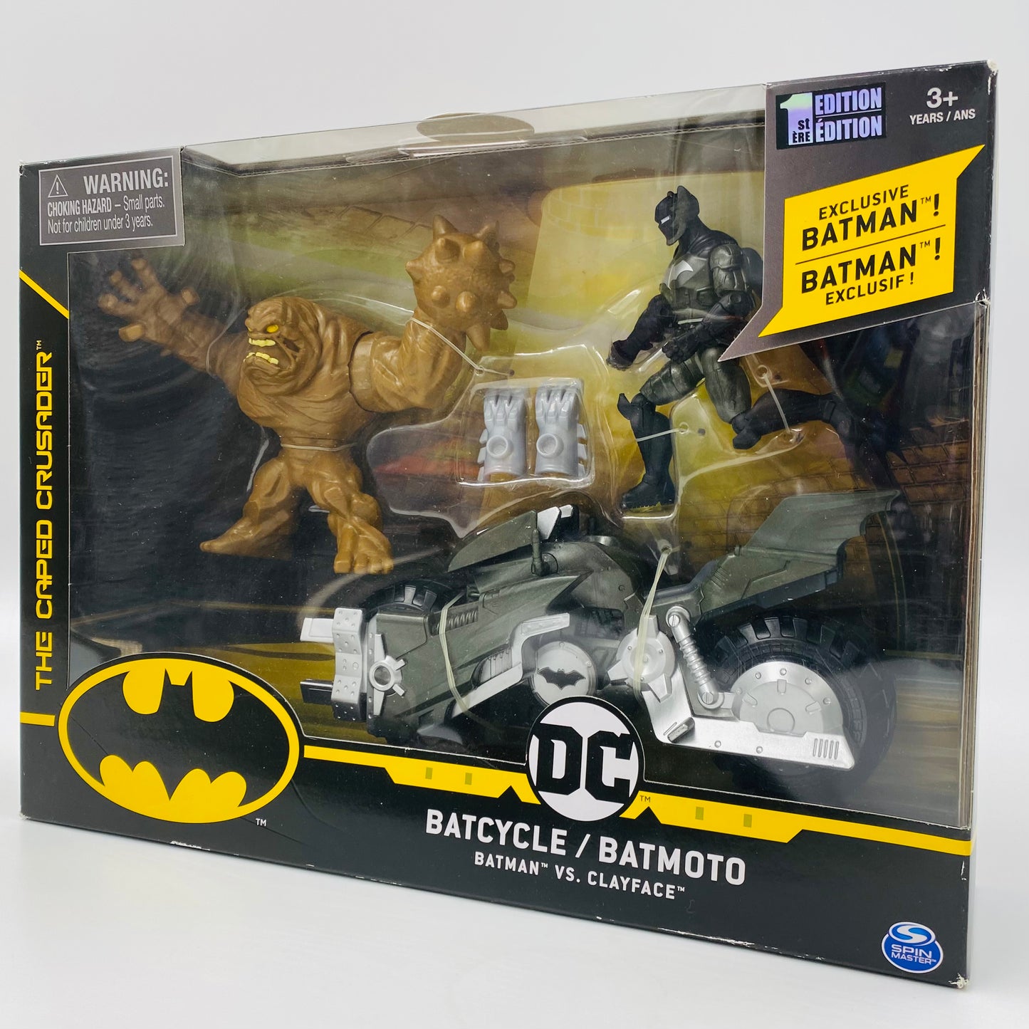 Batman The Caped Crusader Creature Chaos Batman VS Clayface boxed vehicle & 4” action figures (2021) Spin Master
