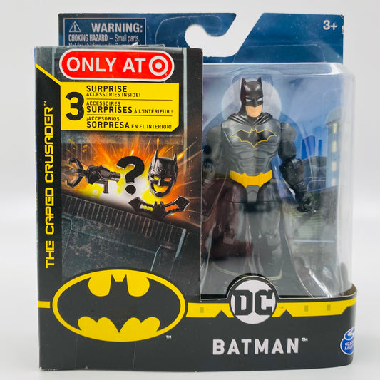 Batman The Caped Crusader Creature Chaos Batman (silver & black armor/black symbol) carded 4” action figure (2020) Spin Master