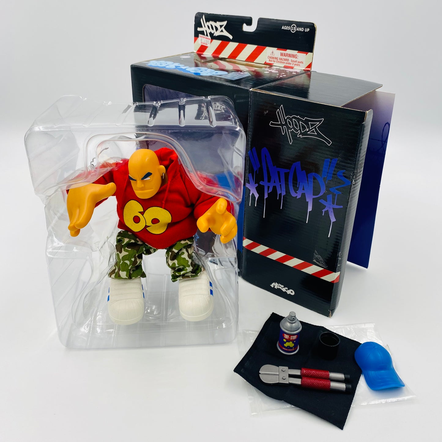 Hoodz 4-piece vinyl action figure set (2002) Mezco