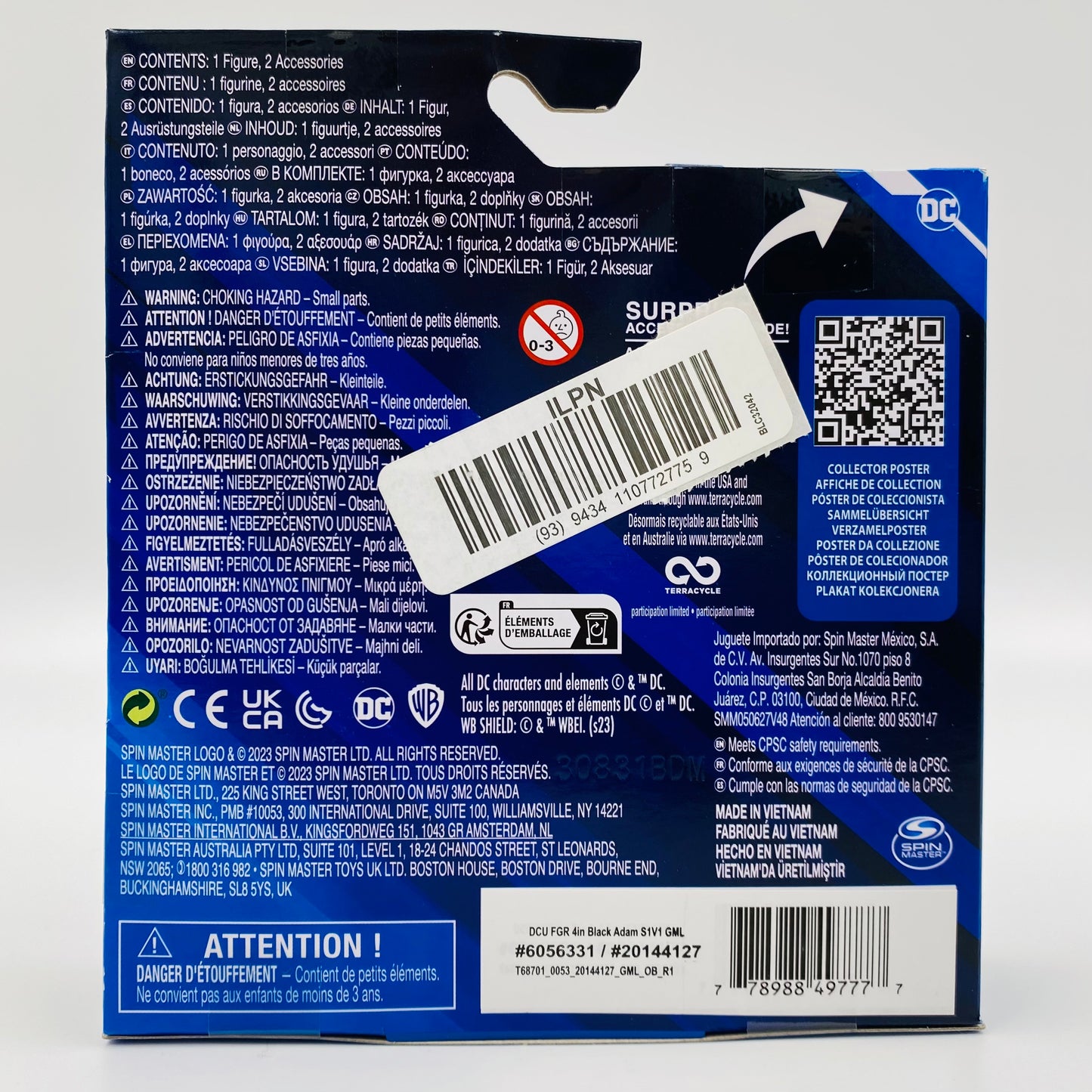 DC Black Adam carded 4” action figure (2023) Spin Master