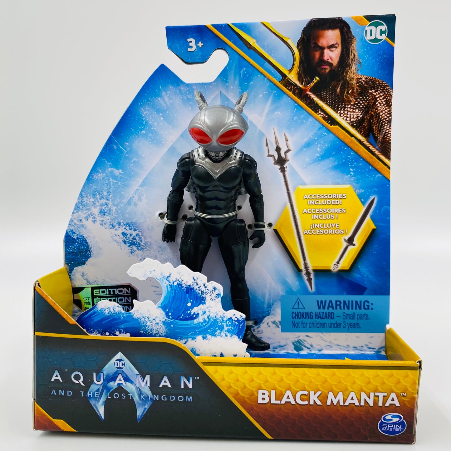 Aquaman and the Lost Kingdom Black Manta carded 4” action figure (2023) Spin Master