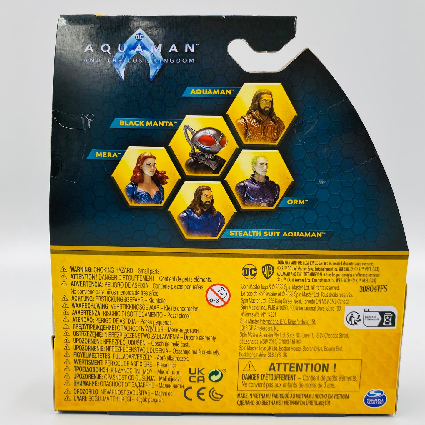 Aquaman and the Lost Kingdom Black Manta carded 4” action figure (2023) Spin Master