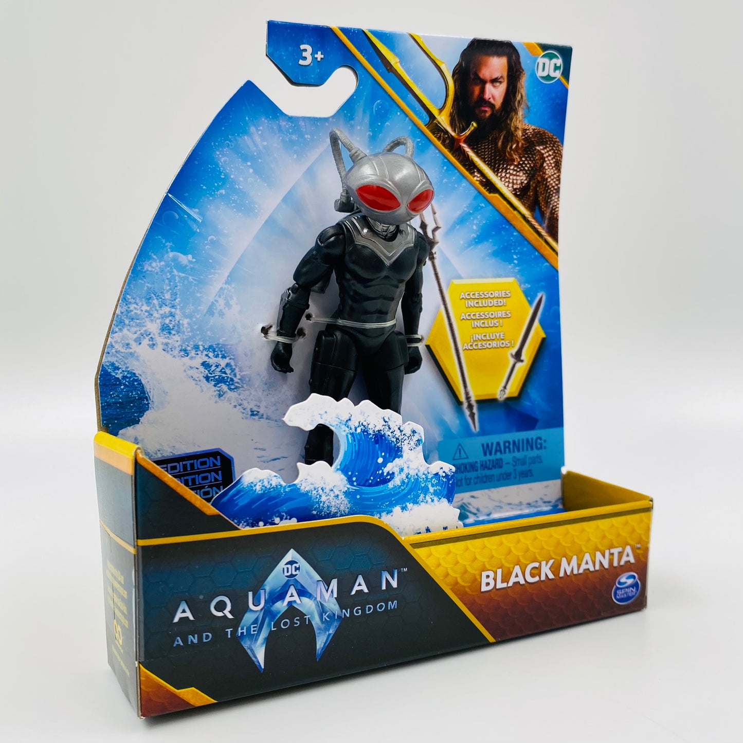 Aquaman and the Lost Kingdom Black Manta carded 4” action figure (2023) Spin Master