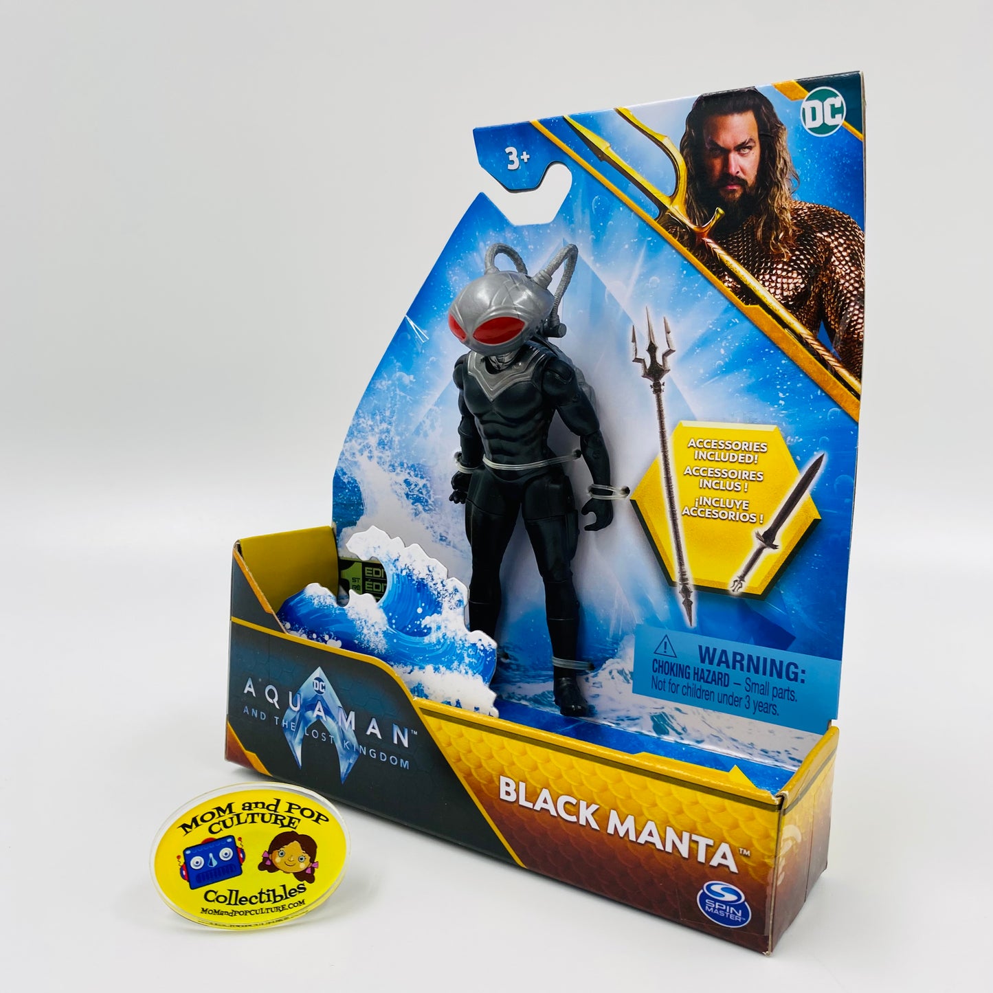 Aquaman and the Lost Kingdom Black Manta carded 4” action figure (2023) Spin Master