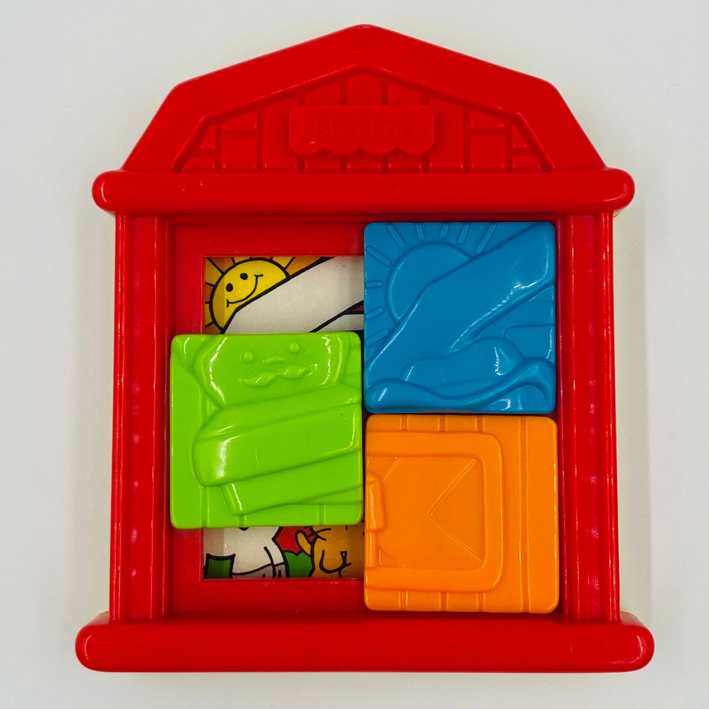 Fisher-Price Under 3 Little People Barn Picture Reveal Puzzle McDonald's Happy Meal toy (1996) loose