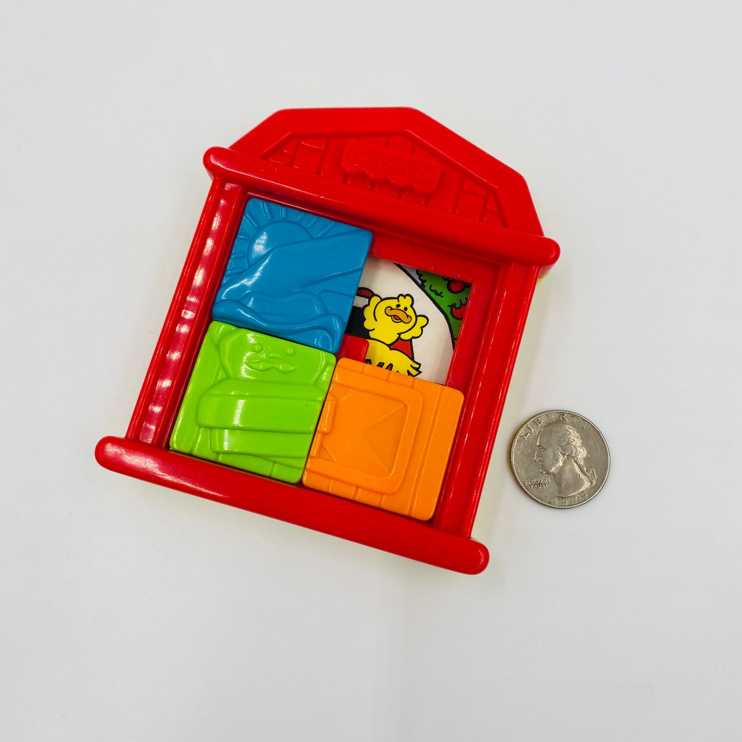 Fisher-Price Under 3 Little People Barn Picture Reveal Puzzle McDonald's Happy Meal toy (1996) loose