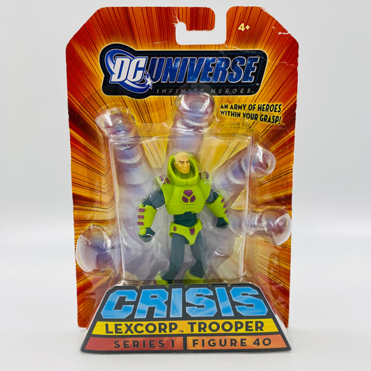 DC Universe Infinite Heroes Crisis Lexcorp Trooper carded 3.75” action figure (2008) Mattel