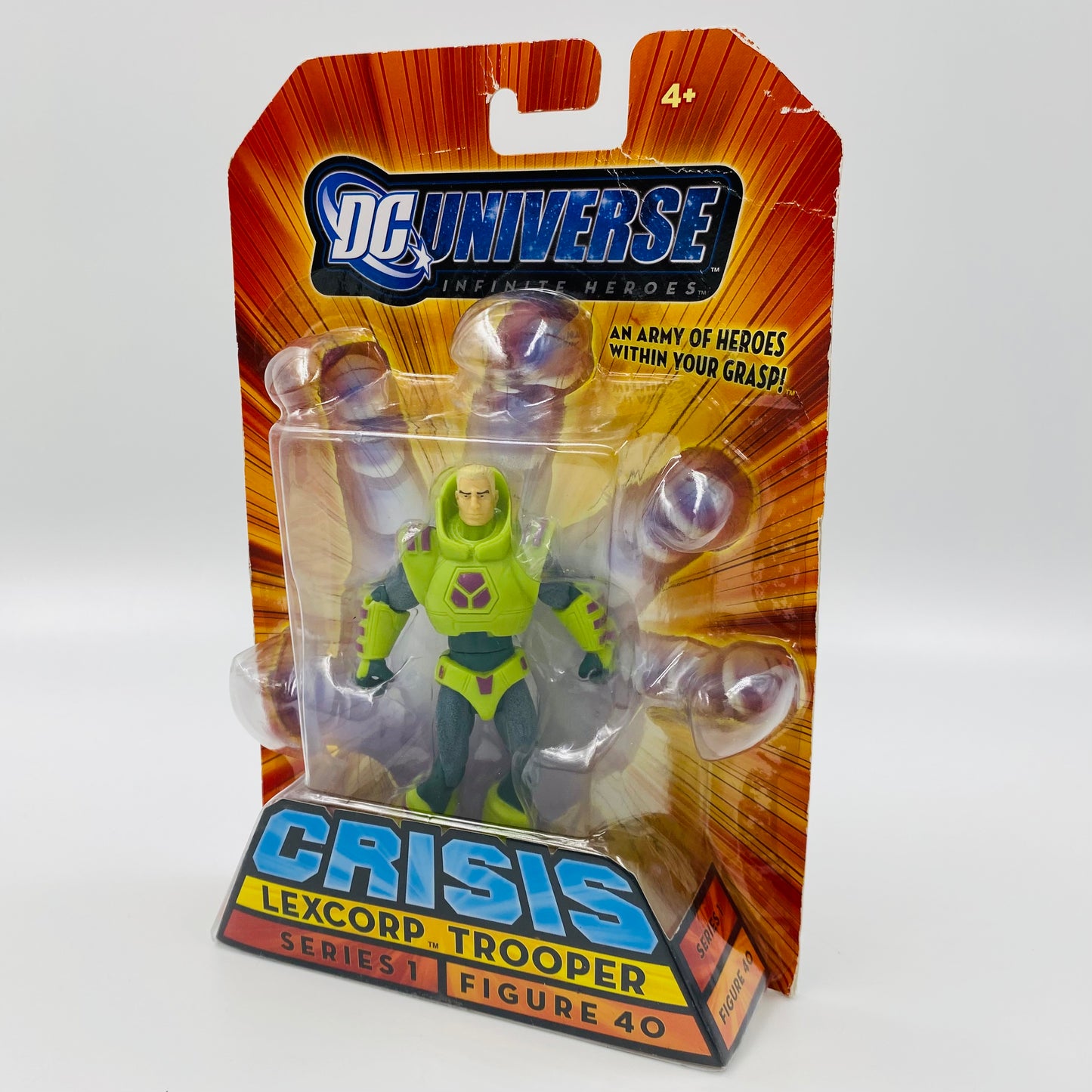 DC Universe Infinite Heroes Crisis Lexcorp Trooper carded 3.75” action figure (2008) Mattel