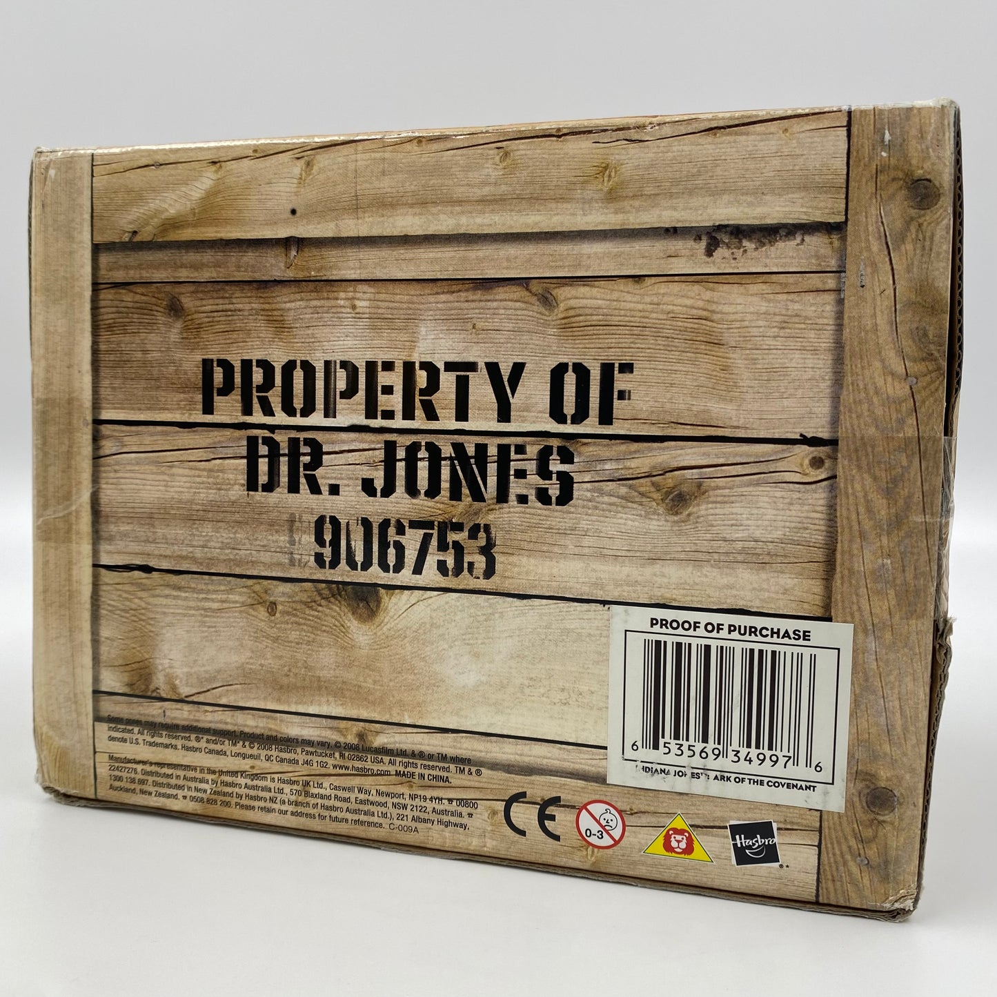 Indiana Jones Ark of the Covenant boxed 12” scale action figure accessory (2008) Hasbro