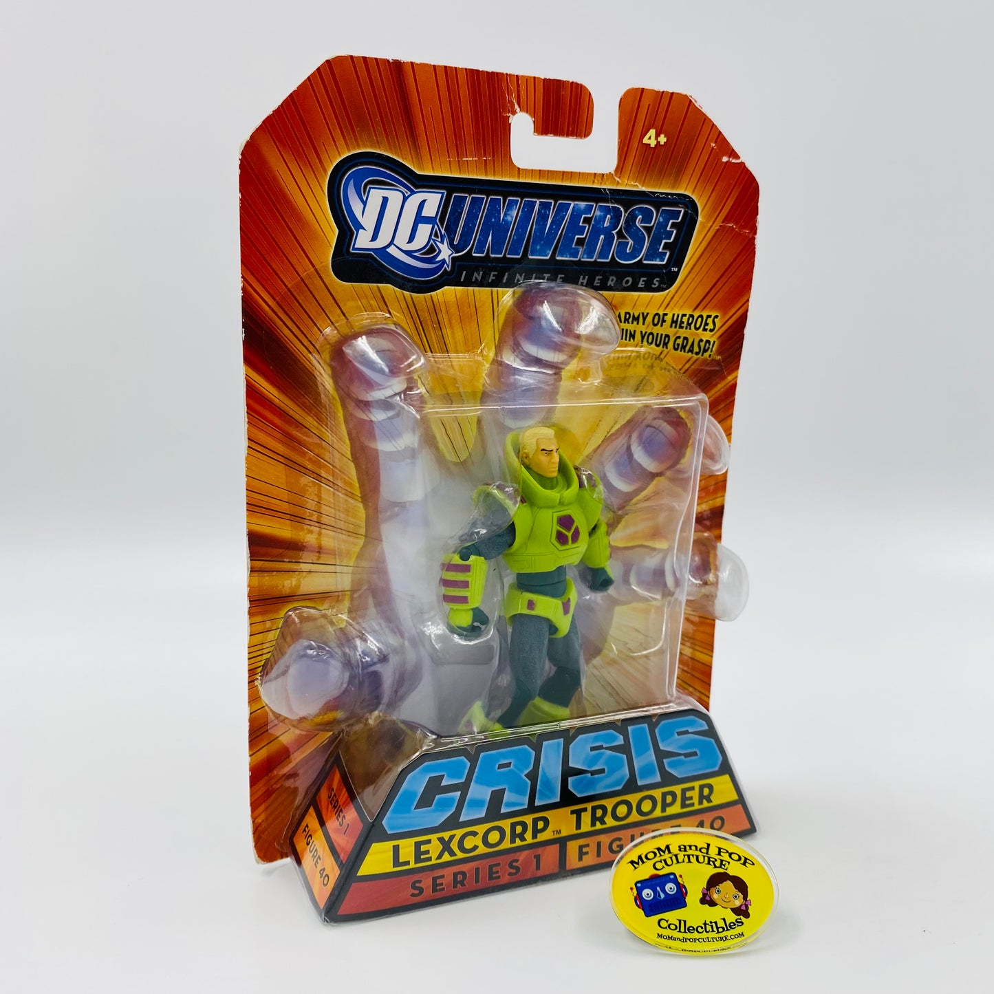 DC Universe Infinite Heroes Crisis Lexcorp Trooper carded 3.75” action figure (2008) Mattel