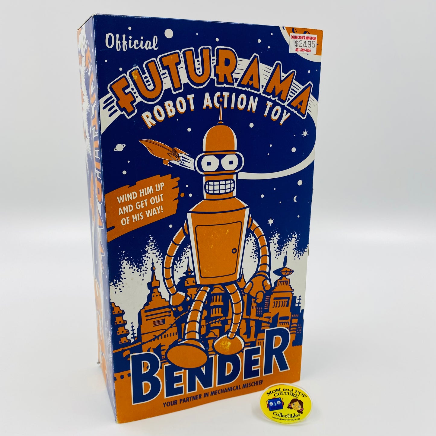 Futurama Bender 8.5” wind-up (2000) Rocket USA