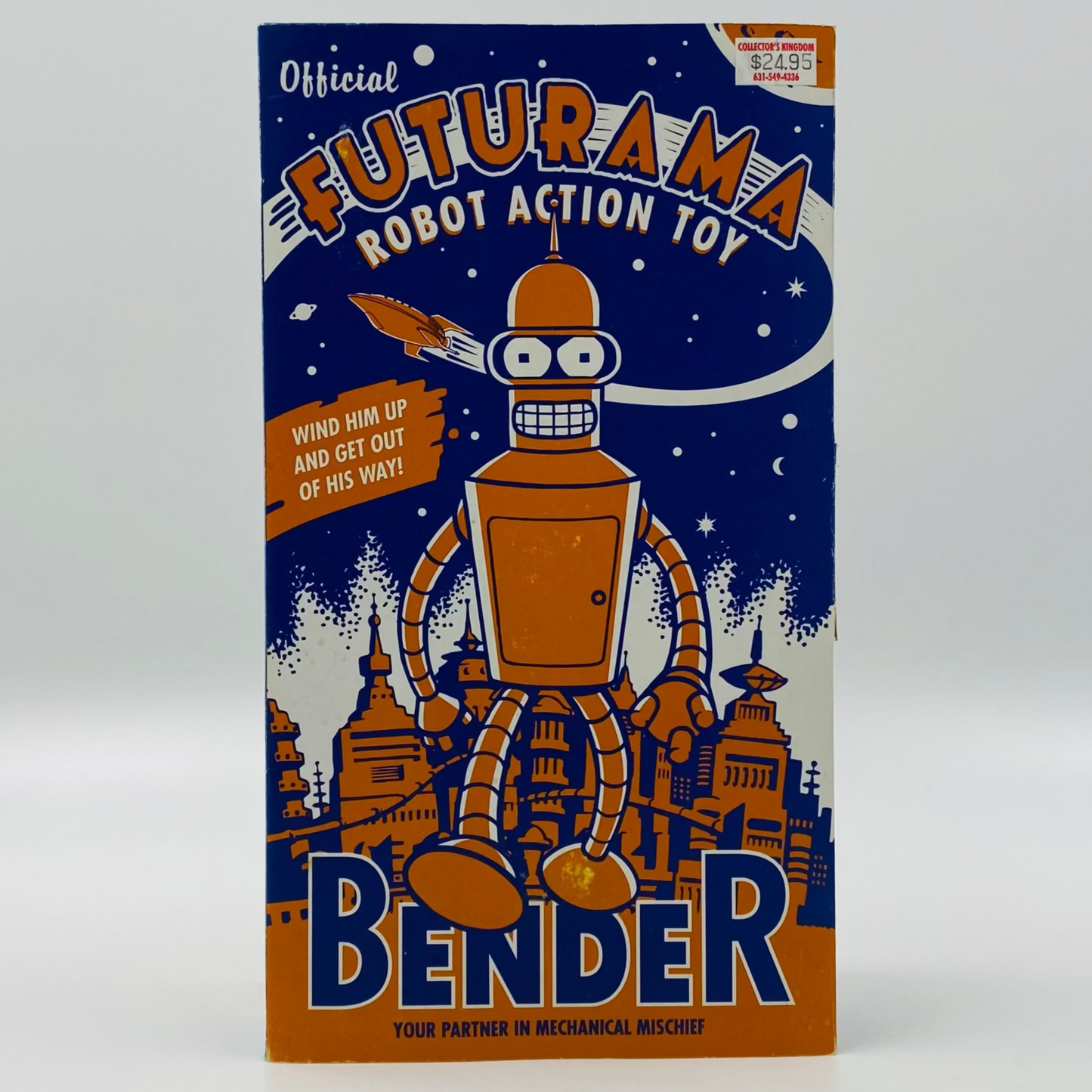 Futurama Bender 8.5” wind-up (2000) Rocket USA
