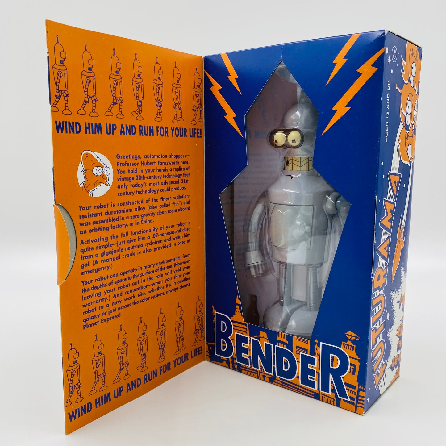 Futurama Bender 8.5” wind-up (2000) Rocket USA