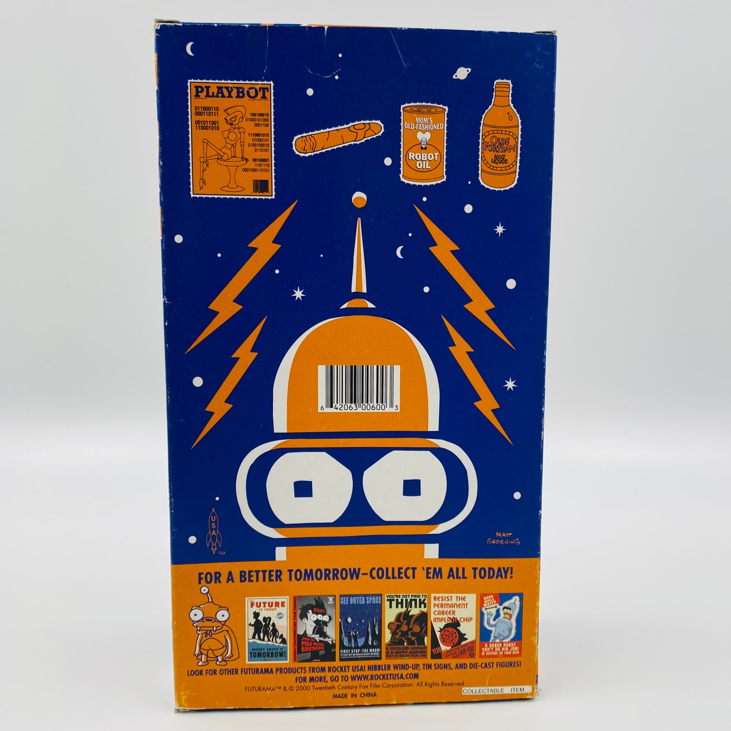 Futurama Bender 8.5” wind-up (2000) Rocket USA