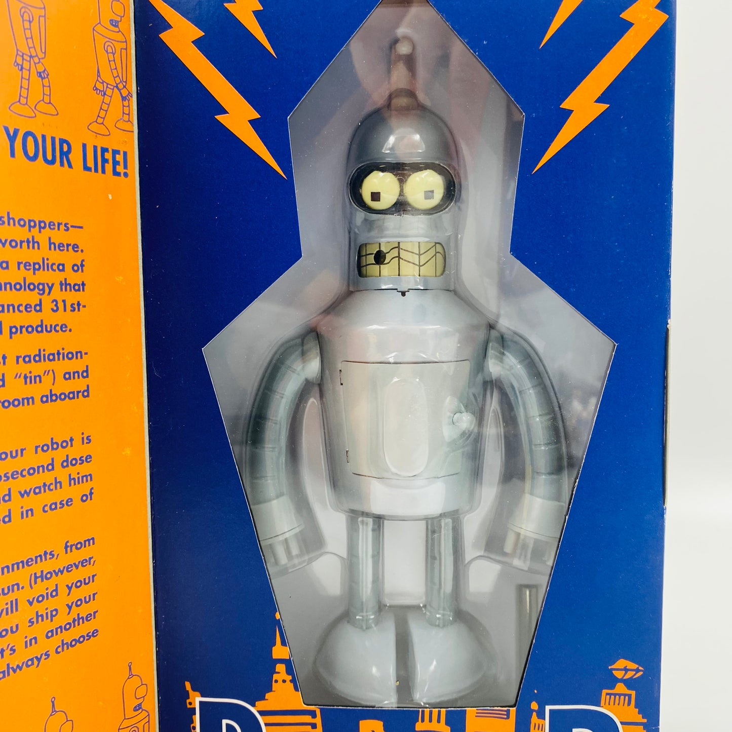 Futurama Bender 8.5” wind-up (2000) Rocket USA