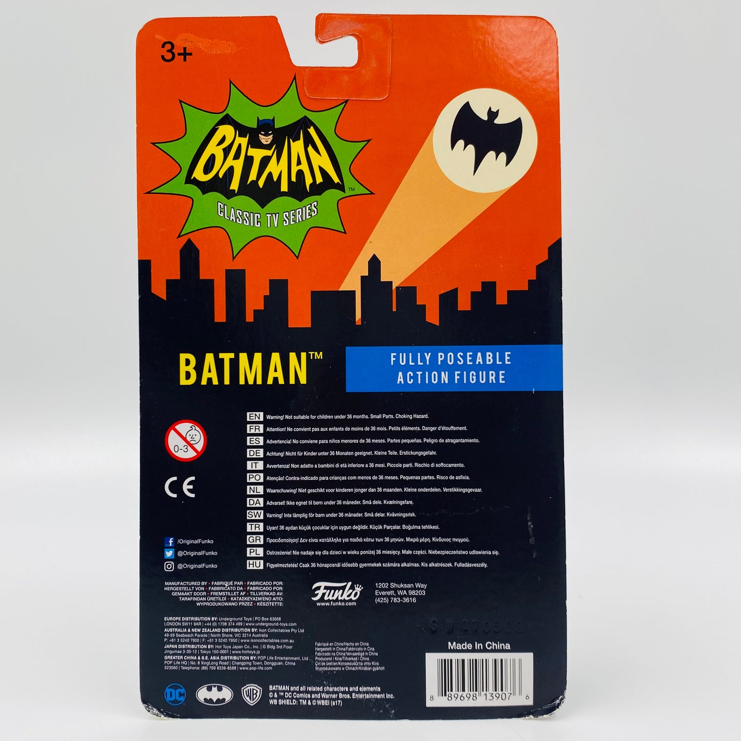 Batman Classic TV Series Batman carded 3.75” action figure (2008) Mattel