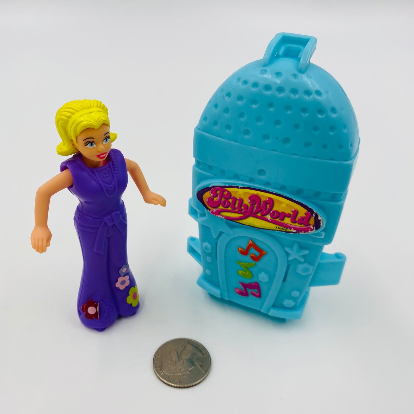 Polly Pocket Polly World Polly Microphone McDonald's Happy Meal toy (2006) loose