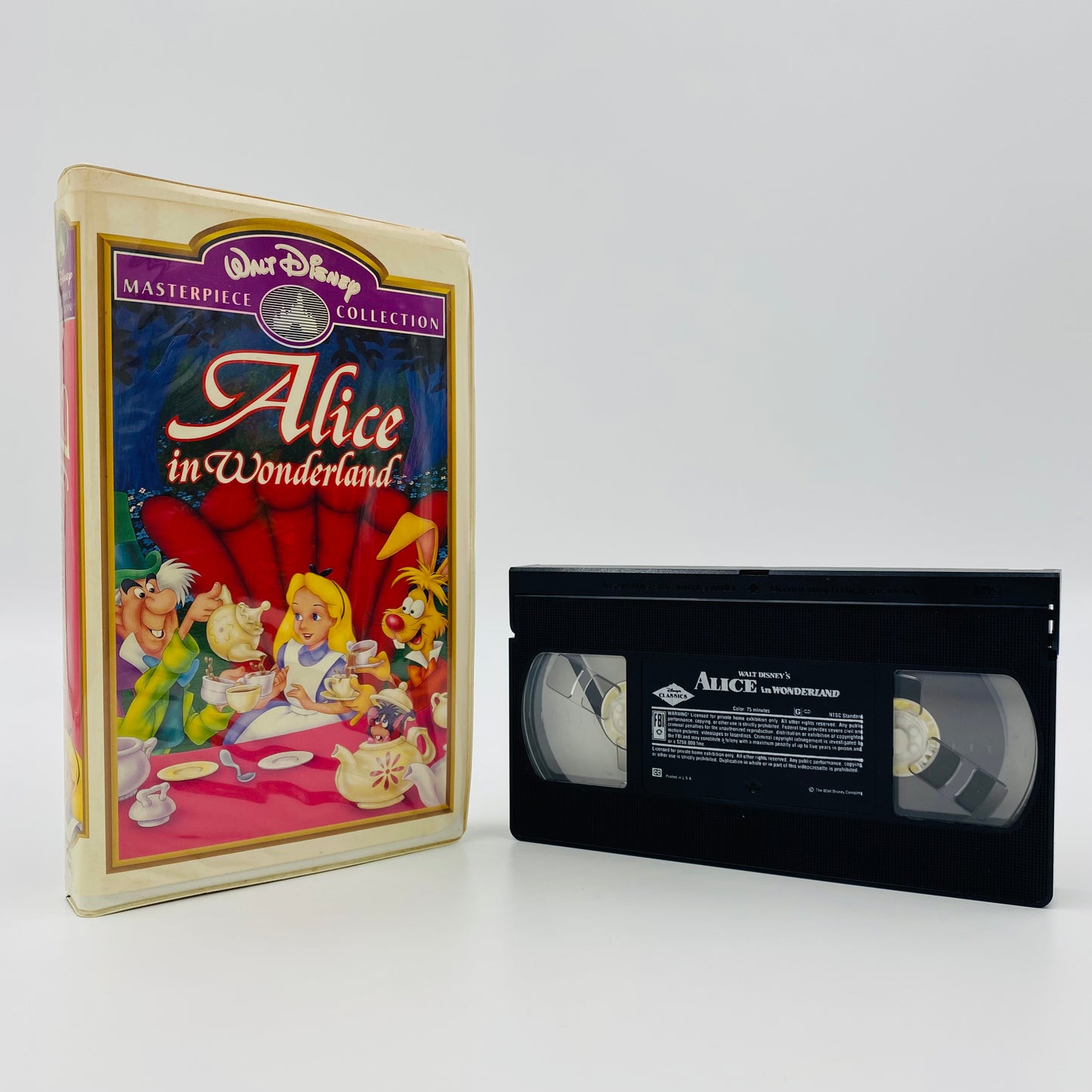 Alice in Wonderland Masterpiece Collection VHS tape (1994) Walt Disney Home Video