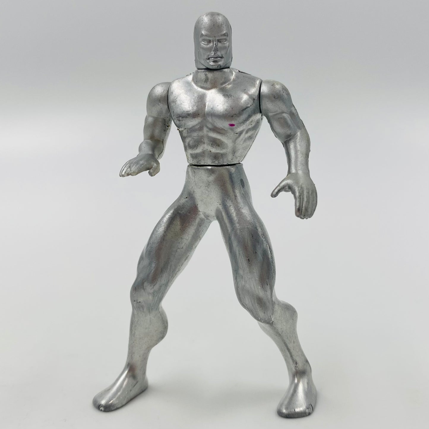 Fantastic Four Metal Mania Silver Surfer VS Terrax loose 2.75” die-cast metal figures (1995) Toy Biz
