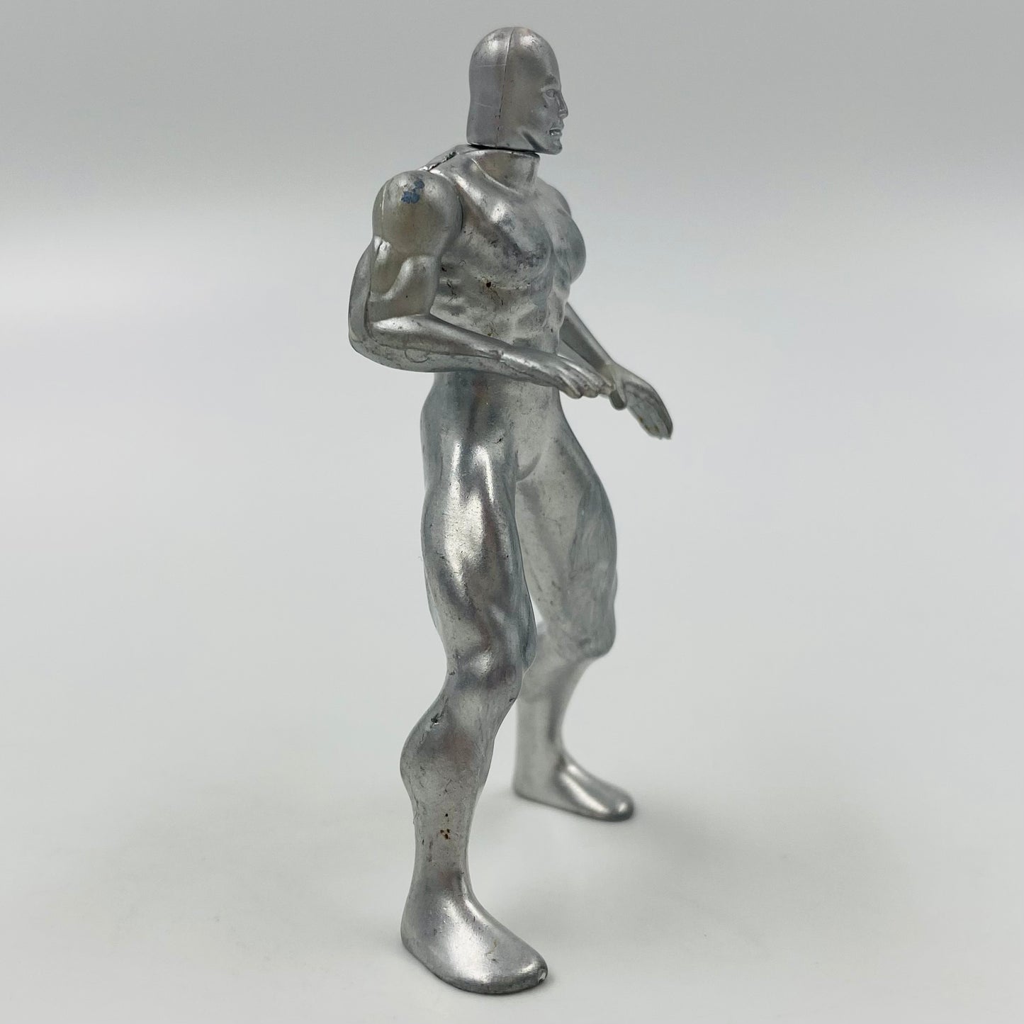 Fantastic Four Metal Mania Silver Surfer VS Terrax loose 2.75” die-cast metal figures (1995) Toy Biz