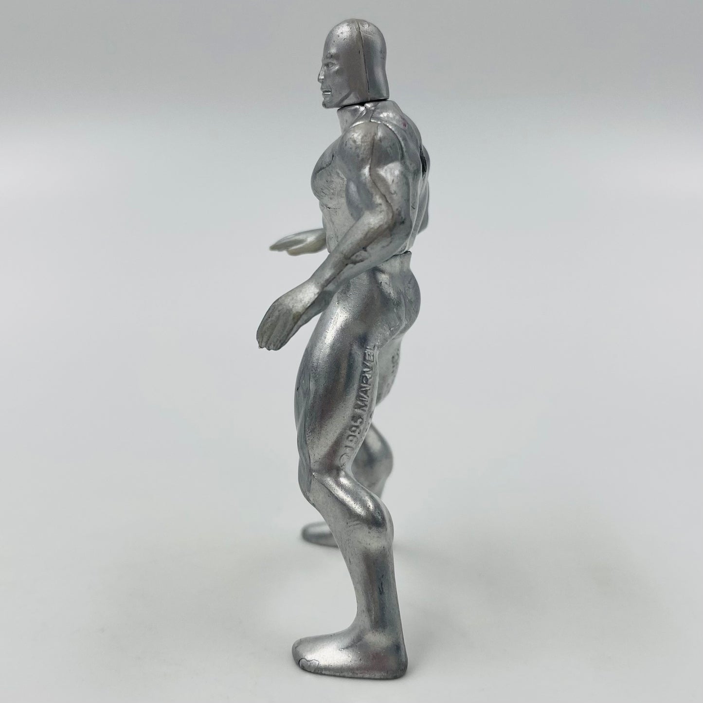 Fantastic Four Metal Mania Silver Surfer VS Terrax loose 2.75” die-cast metal figures (1995) Toy Biz