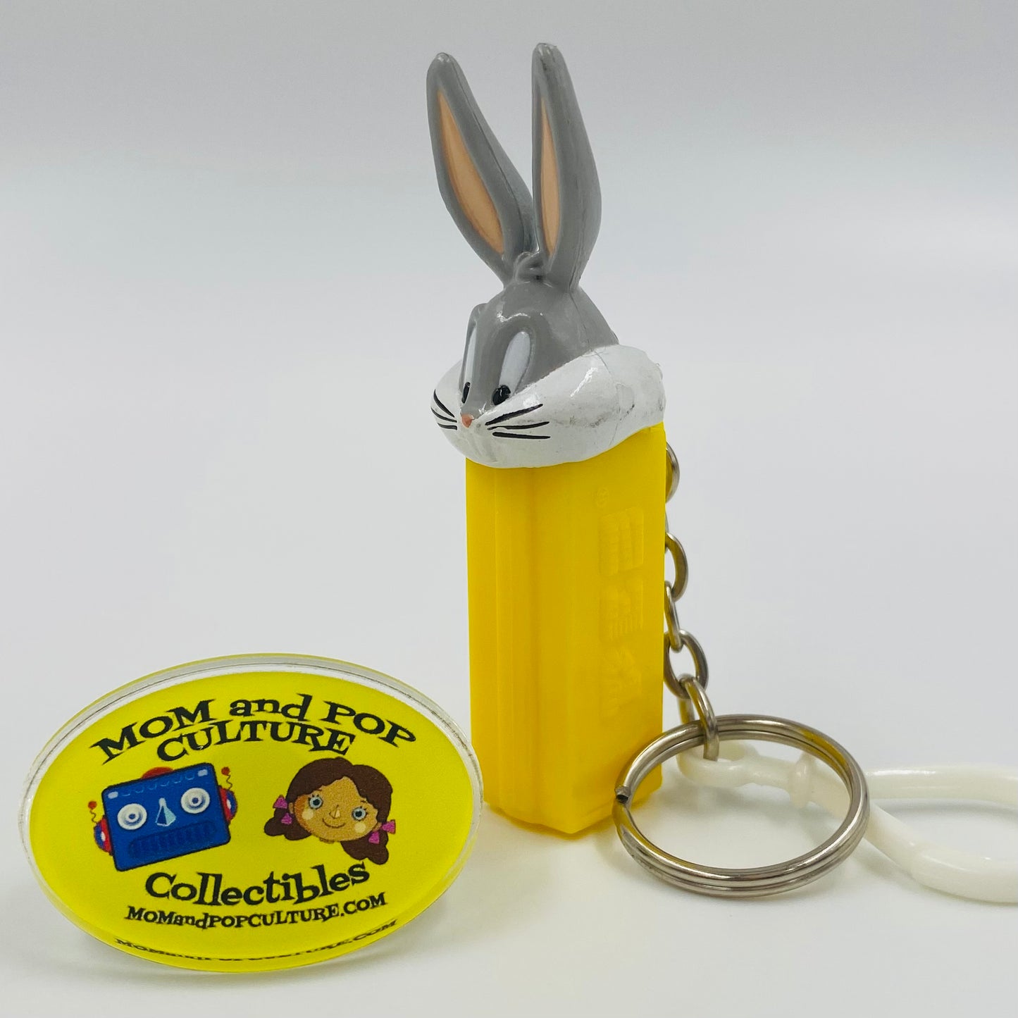 Looney Tunes Bugs Bunny mini PEZ dispenser & keychain (1999) loose