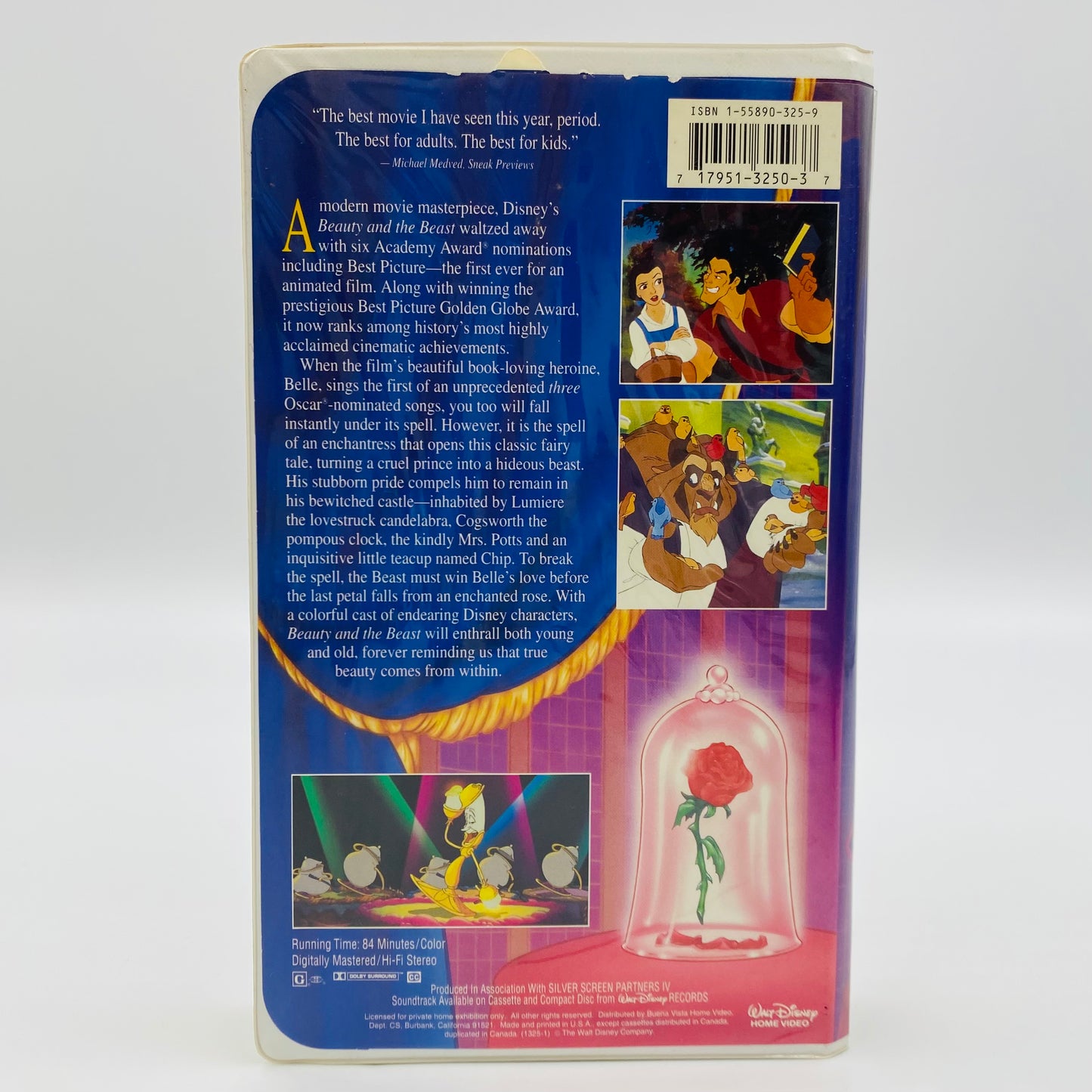 Beauty and the Beast Black Diamond VHS tape (1992) Walt Disney Home Video