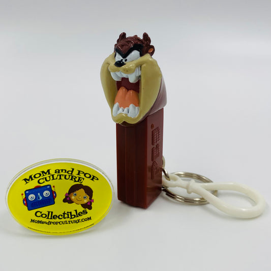 Looney Tunes Tasmanian Devil mini PEZ dispenser & clip-on keychain (1999) loose