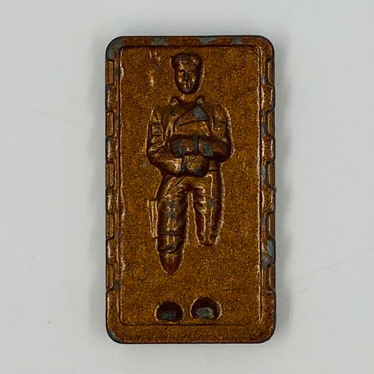 Star Wars Micro Collection Han in Carbonite loose 1.5” die-cast metal figurine (1982) Kenner