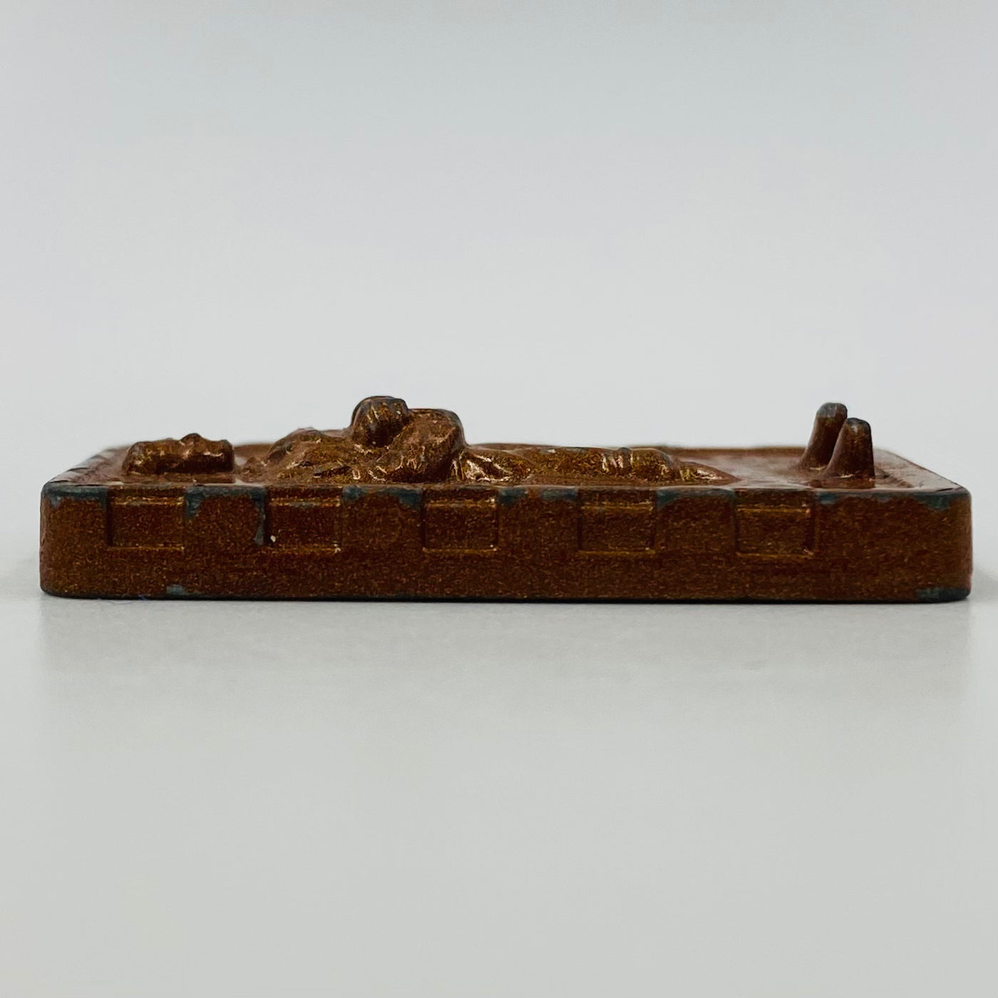 Star Wars Micro Collection Han in Carbonite loose 1.5” die-cast metal figurine (1982) Kenner