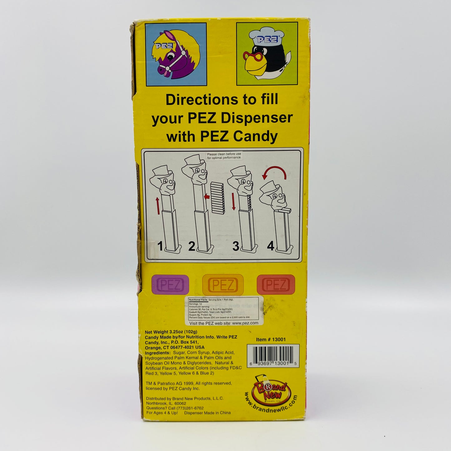Giant Peter PEZ PEZ dispenser (1999) boxed China