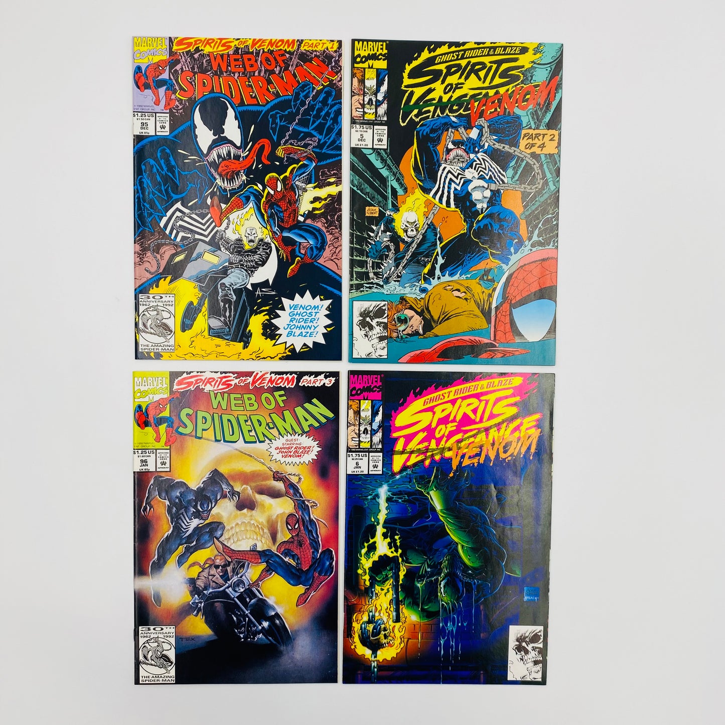 Ghost Rider & Blaze Spirits of Vengeance #1-23 (1992-1994) Web of Spider-Man #95 & 96 (1992-1993) Gun Runner #1 (1993) Marvel