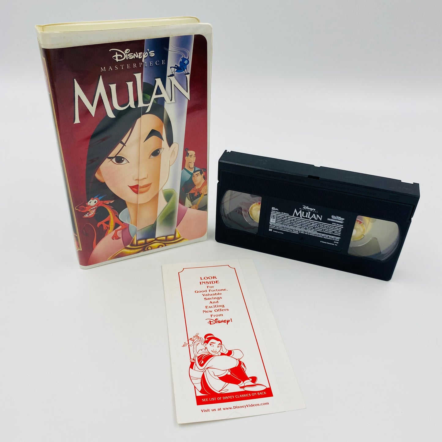 Mulan Masterpiece Collection VHS tape (1999) Walt Disney Home Video