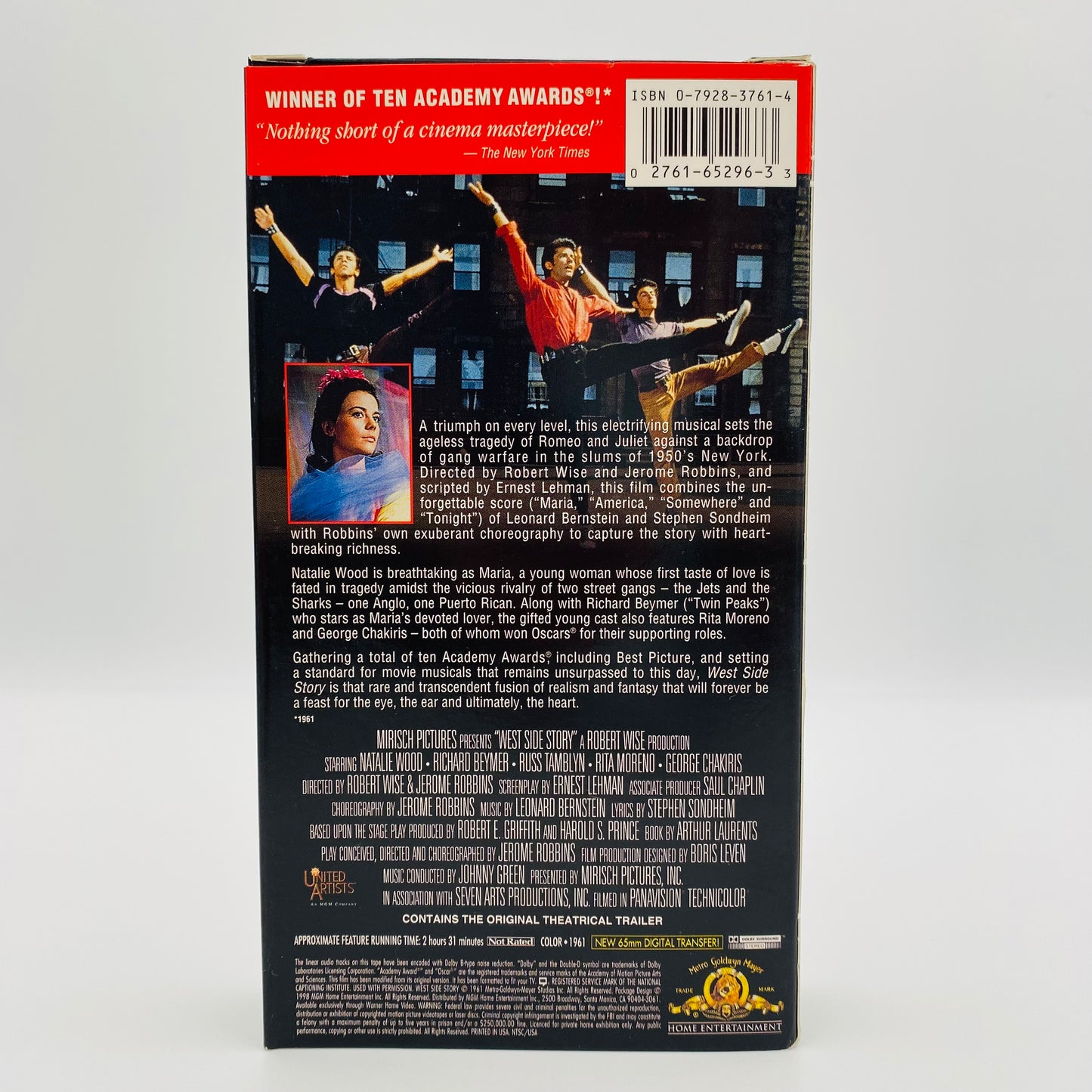 West Side Story VHS tape (1998) Metro Golden Mayer